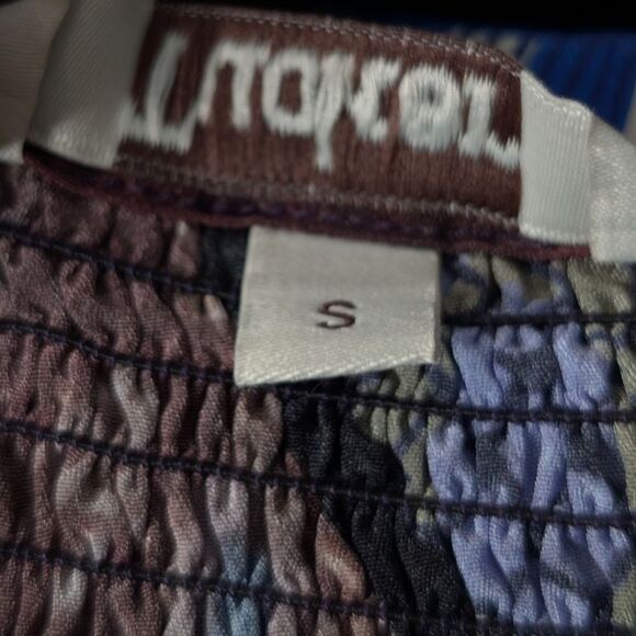 Tucker NYC Classic Blouse Vintage Patchwork Crepe de Chine Silk Top Retro NWOT - Picture 8 of 8